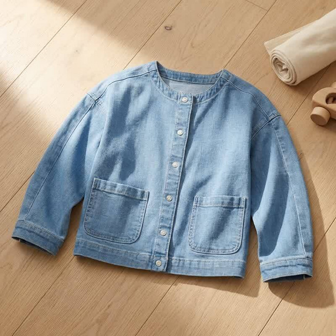 탑텐 키즈 유아 아동 주니어 에코 논카라 데님 자켓 MKF1KG2111 No.1756357