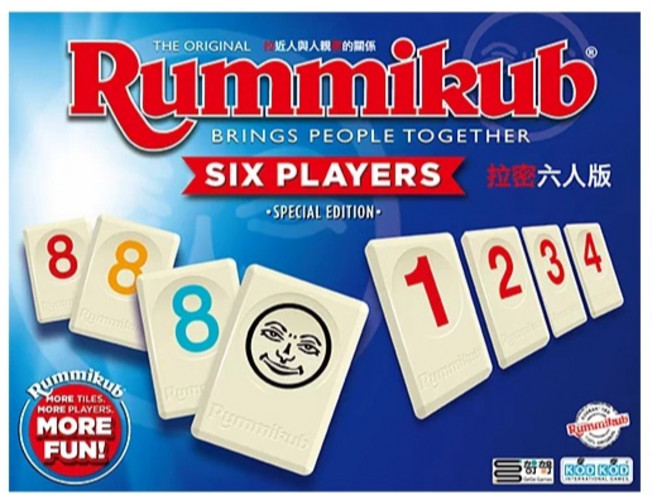 Rummikub 六人版 數字牌 遊戲, 1個