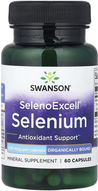 Swanson SelenoExcell 셀레늄 200mcg 캡슐 60정, SwansonSelenoExcell셀레늄200mcg캡슐, 1개 - 쿠팡