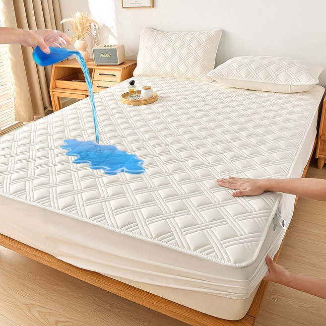 방수 누빔 매트리스먼지 방지커버 침대커버올인원매트리스커버