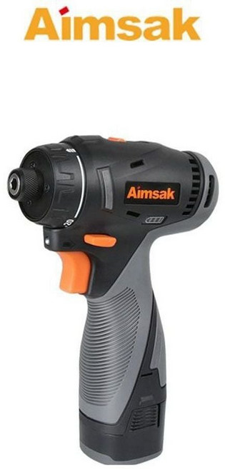 아임삭 충전 드라이버 전동 드릴 AD414RS3G 14.4V 2팩, 1개