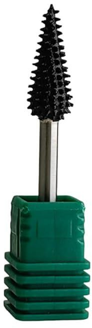 ToolTrek Extreme Spikes 로터 톱 버 0.3cm(1/8인치) 샤프트 - 드레멜 포레덤용 매우 거친 목재 조각 비트 납땜 텅스텐 톱니가 있는 일체형 스틸 낮, 원뿔 모양