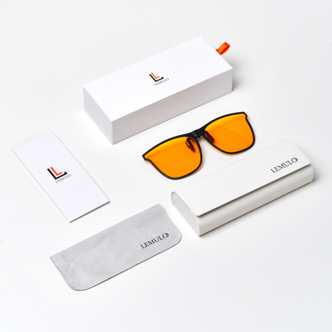 레무로 클립형 블루라이트 100% 차단 안경 위에 쓰는 수면유도안경 멜라토닌 4배 효과