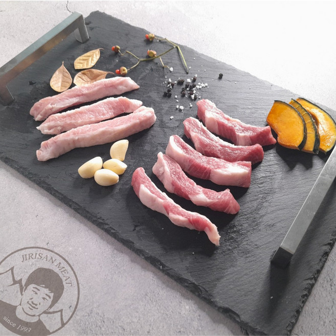 한푸짐 지리산 흑돼지 항정살+가브리살(냉장) 500g - 돼지껍데기 200g서비스, 1개, 1.1_흑돼지 특수부위(항정+가브리)500g+껍데기증정