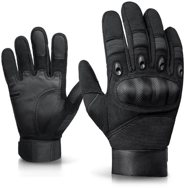 오제로 너클 가드 오토바이 장갑, 블랙