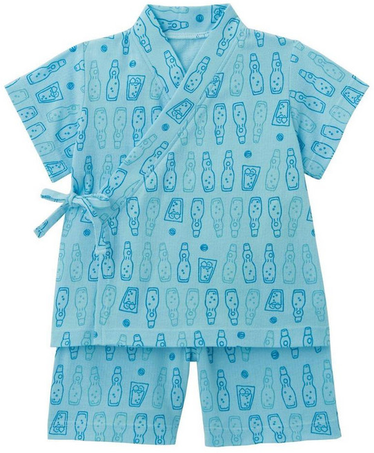 童裝男童女童套裝夏季家居服日式和服純棉兒童睡衣套裝