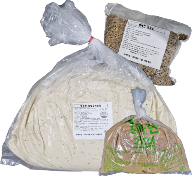 행복한 찹쌀호떡반죽(10kg)+호떡소(1.2kg)+견과소(2.5kg) 세트, 1개