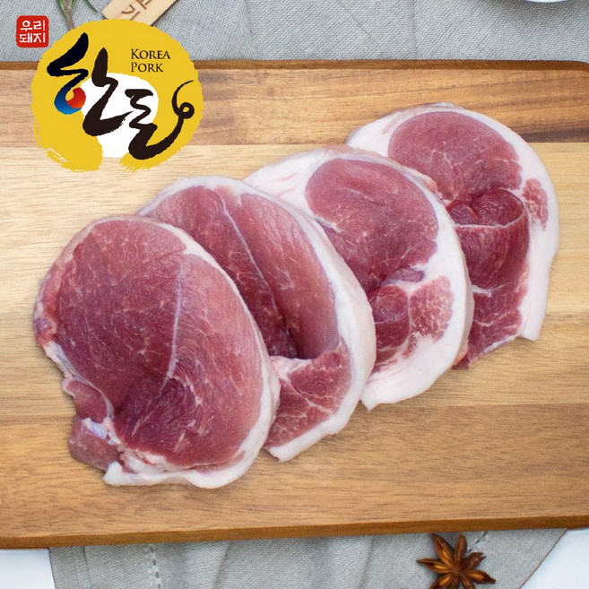 한돈 무항생제 앞다리살 구이용 돼지고기 (냉장) 500g, 1개