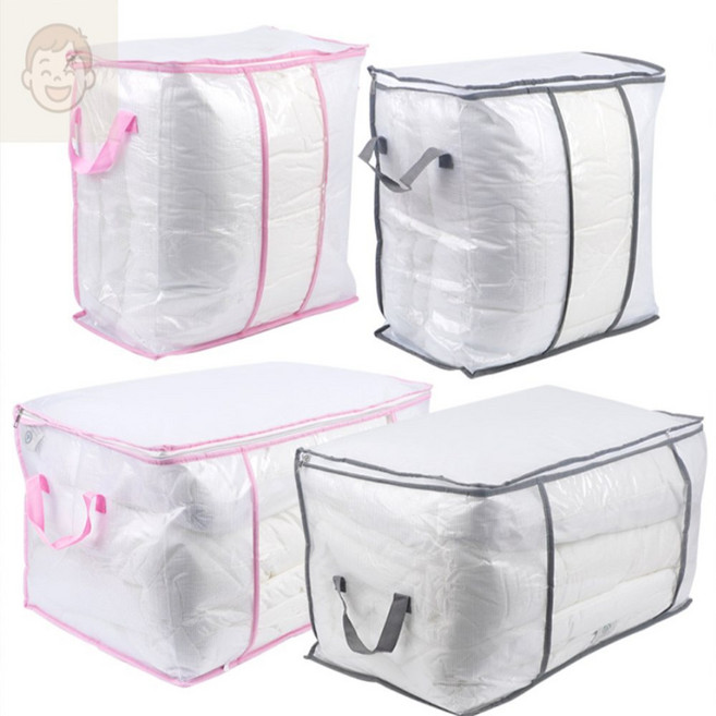 소소행복샵 이불 정리가방 특대형이불보관함대형, 46 핑크