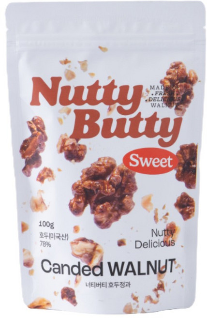 너티버티 호두정과 호두강정, 1개, 100g