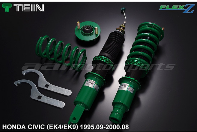 TEIN Flex Z 桶身高低軟硬16段可調避震器 適用 HONDA CIVIC EK4/EK9 (1995.09-2000.08), 1個