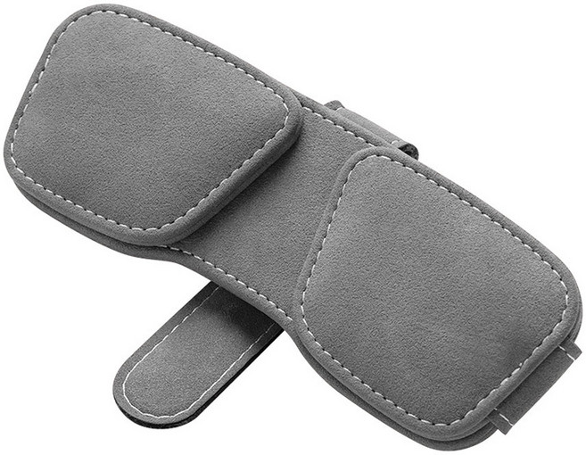 준랩 차량용 선글라스 클립 썬바이저 자석형, 그레이, 1개