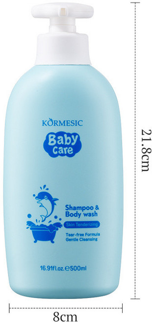KORMESIC 嬰兒柔膚倍護潔淨洗沐二合一, 1個, 售，購買即默認免責聲明且承責任]