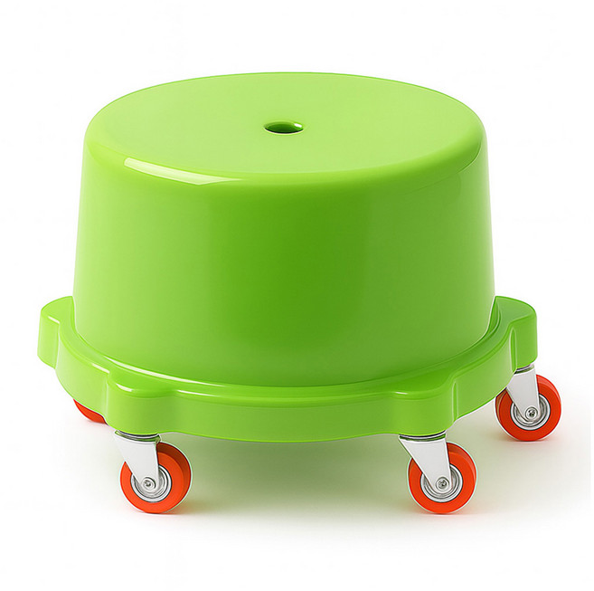 헤이미샤 무빙체어 앉은뱅이 이동식 무빙의자 작업 청소용 이동의자 (대형), 1개, 그린