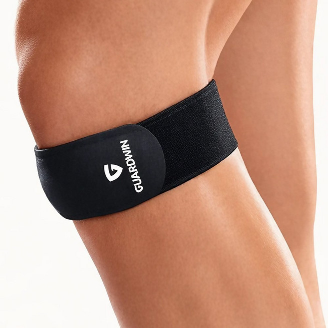 가드윈 고탄력 슬개골 무릎보호대, 블랙, 2개