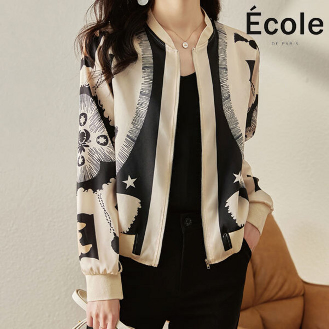 에꼴드파리 비죠 프린트 점퍼 F23WUB001Z