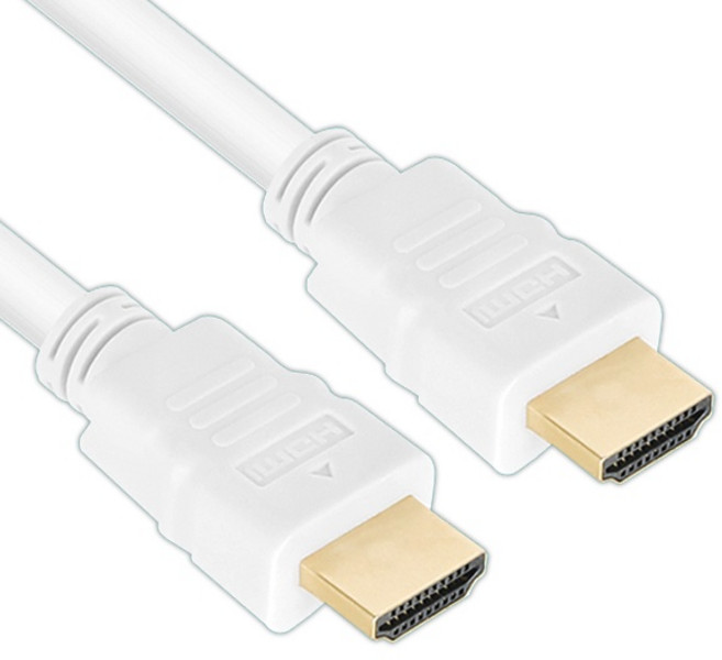 HDMI2.0 UHD 셋탑박스 LG노트북 스마트티비 모니터 노트북 연결케이블 흰색 화이트선 4K 삼성모니터 M5 M7 삼탠바이미, 3m, 1개