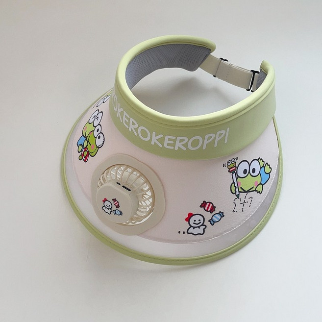 산리오 키즈 마이멜로디 썬캡 시나모롤 선풍기모자 자외선 차단