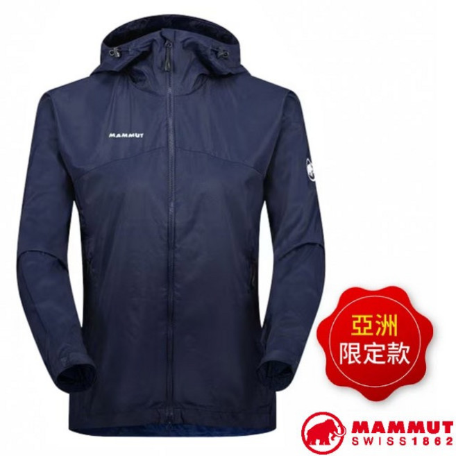 MAMMUT 長毛象 女 輕量防風防潑水連帽外套 Glider Jacket AF 亞洲限定款