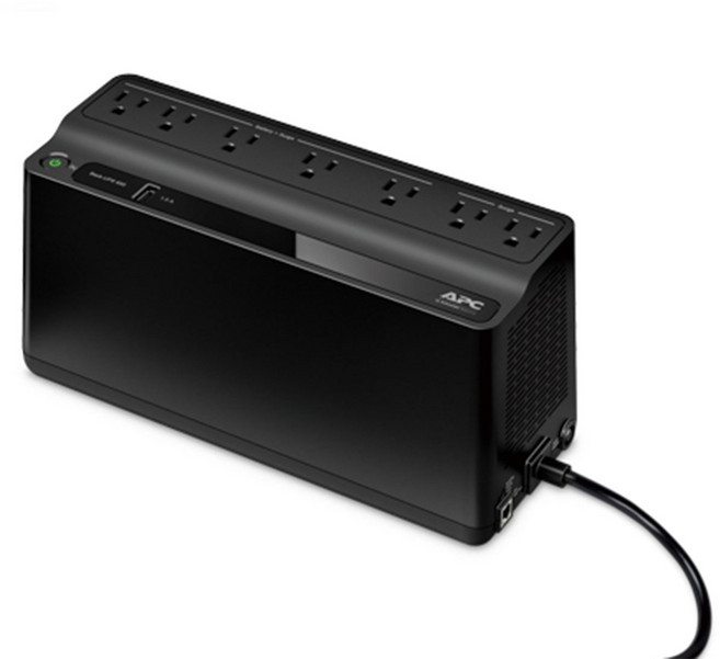 APC 家庭網路用UPS BN650M1-TW 離線式不斷電插座 650VA/360W, 1個, 黑