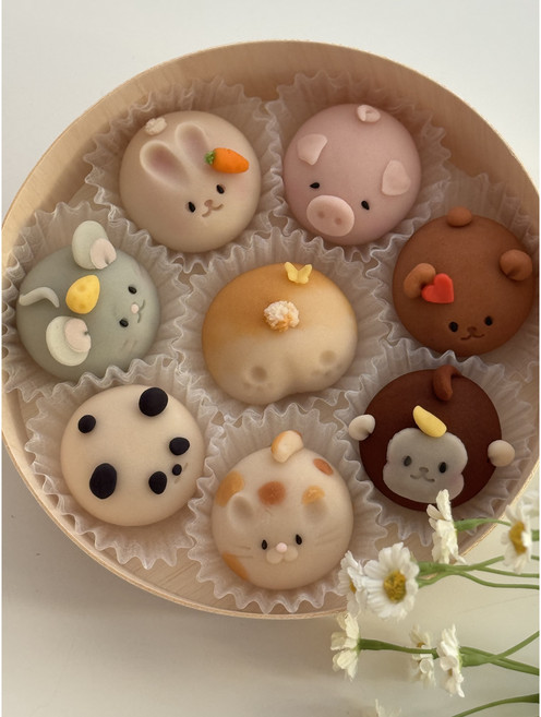 공방참진 두바이 수제 동물 화과자 선물세트 상견례 어린이날 어버이날 스승의날 선물 대구 6구 8구, 40g, 8개