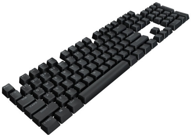 CORSAIR PBT 이중사출 PRO 한글 각인 키캡 (블랙)