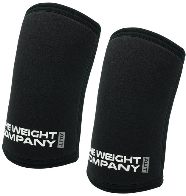 더웨이트컴퍼니 투페이스 헬스 팔꿈치 보호대 양쪽 세트, 블랙, 1세트