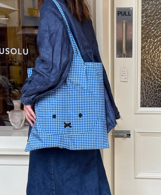 미피 캐릭터 방수 캔버스 가방 빅사이즈 캔번스 백 데일리 백