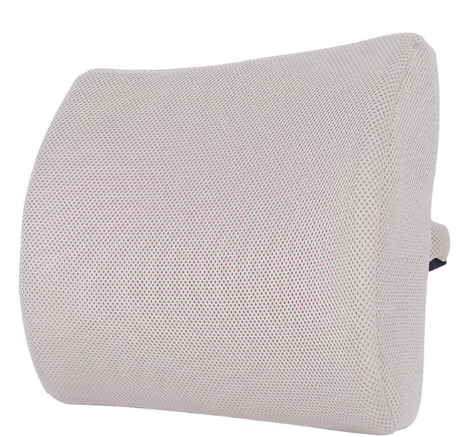 마메 바른자세 메모리폼 등받이쿠션, 그레이