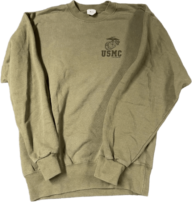 USMC 미해병대 맨투맨 스웻셔츠 크루넥 미국생산 남M S급 빈티지 UMS008