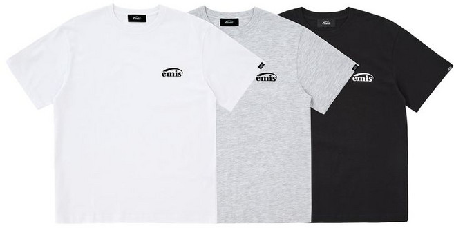 EMIS 3PACK T-SHIRT SET A (WH/BK/HG) 395443
