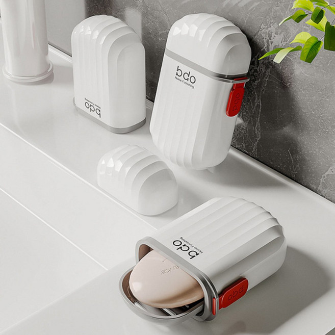 데일리공감 휴대용 비누케이스 비누곽 비누보관케이스 수영장 목욕탕 여행용 비누보관용, 화이트, 2개