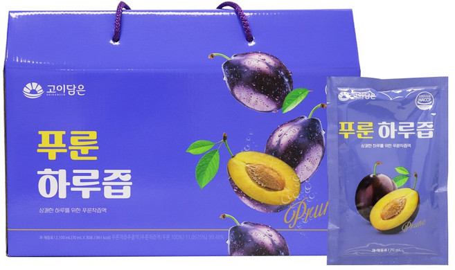 푸룬즙 착즙액 농축액 푸른 프른 푸룬 쥬스 주스 하루즙, 5박스, 70ml
