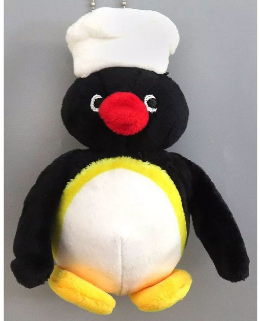 Qualia PINGU 企鵝家族絨毛吊飾P2, 1個, 廚師（ピングー コック）