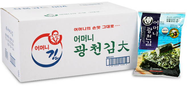 [광천어머니김 본사 발송] (대)전장김, 1200g, 1박스