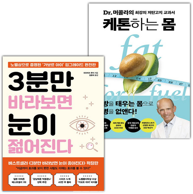 3분만 바라보면 눈이 젊어진다+케톤하는 몸 세트