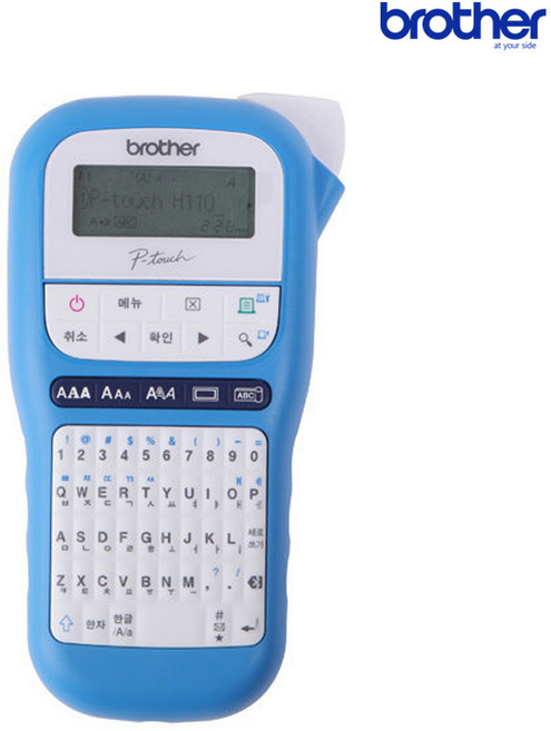 브라더 휴대용 라벨프린터, PT-H110BW, 1개