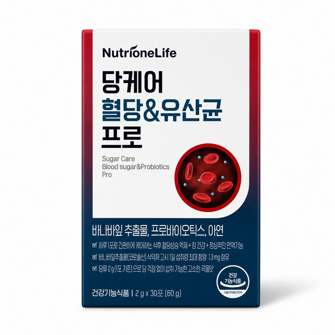 뉴트리원 당케어 혈당 & 유산균 프로바이오틱스, 60g, 1개