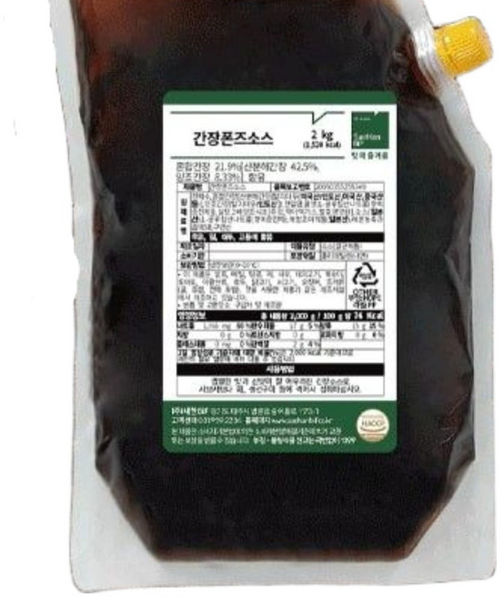 폰즈소스 12kg 샤브샤브 먹을 때 고기 느끼함 싹 잡아주는 대용량 간장 디핑드레싱, 6개, 2kg