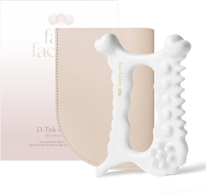 페이스팩토리 디톡 괄사 마사저, 1개, 화이트