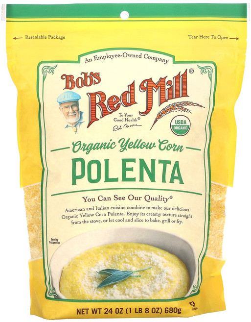 건강챙기세요 Bob's Red Mill 유기농 옥수수 가루 폴렌타 680g(24oz) 백살까지오래오래, BobsRedMill유기농옥수수가루폴렌타680g24oz, 680g, 1개