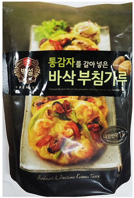 백설 [CJ제일제당] 통감자 부침가루 (백설 1K) X 10, 1kg, 1개