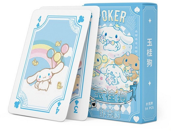 옐상 산리오 트럼프 포토카드 8종, 1팩, 시나