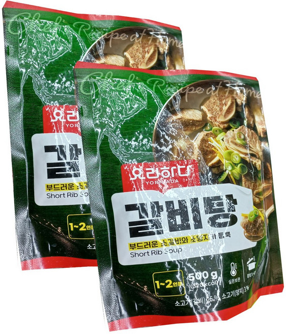 요리하다 갈비탕 아이스포장, 500g, 2개