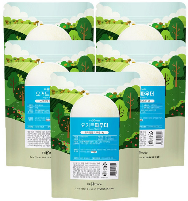 흥국에프엔비 요거트 파우더, 1kg, 1개입, 5개