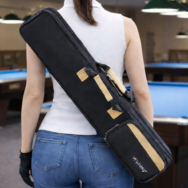 BLINGQ 소프트 케이스 당구큐가방, 1개, 블랙