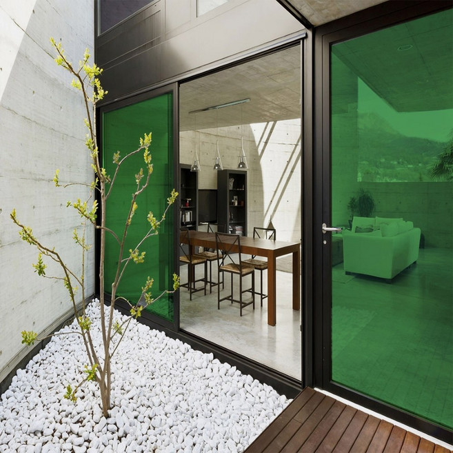 데코리아 자외선 열차단 창문 시트지 사생활보호 썬팅 UV차단 단열 필름, 12_GREEN25 (폭)1000mm