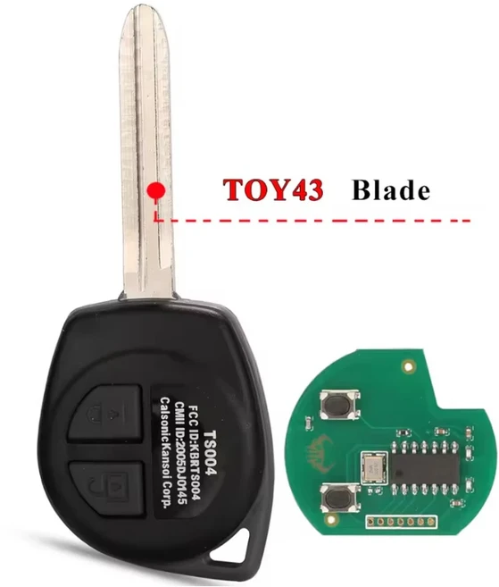 쿠쿠스토어 SHENRI 433MHz /315Mhz ASK/FSK ID4 칩 스즈키 스위프트 SX4 알토 비타라 그랜드 이그니스 짐니, 01 TOY43 Key, 04 315Mhz ASK, 01 China Mainland