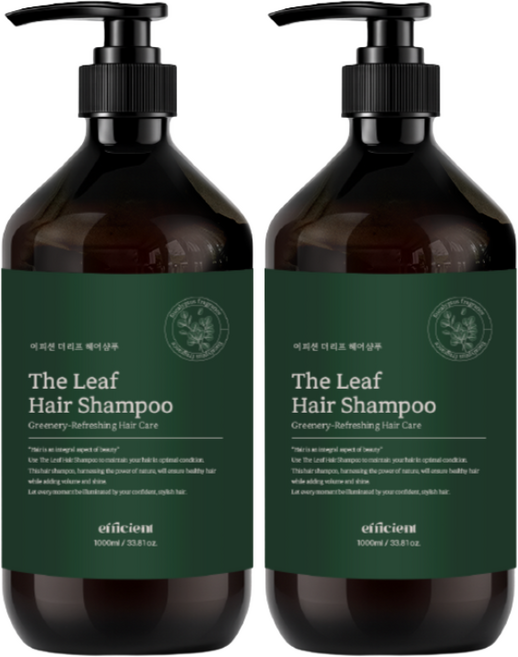 이피션 더리프 샴푸 대용량 1000ml 2개입 업소용 호텔 펜션 어메니티, 2개, 1L