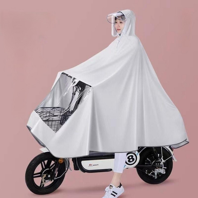 NEW JELLY 電動車雨衣 成人加厚長款騎行雨披